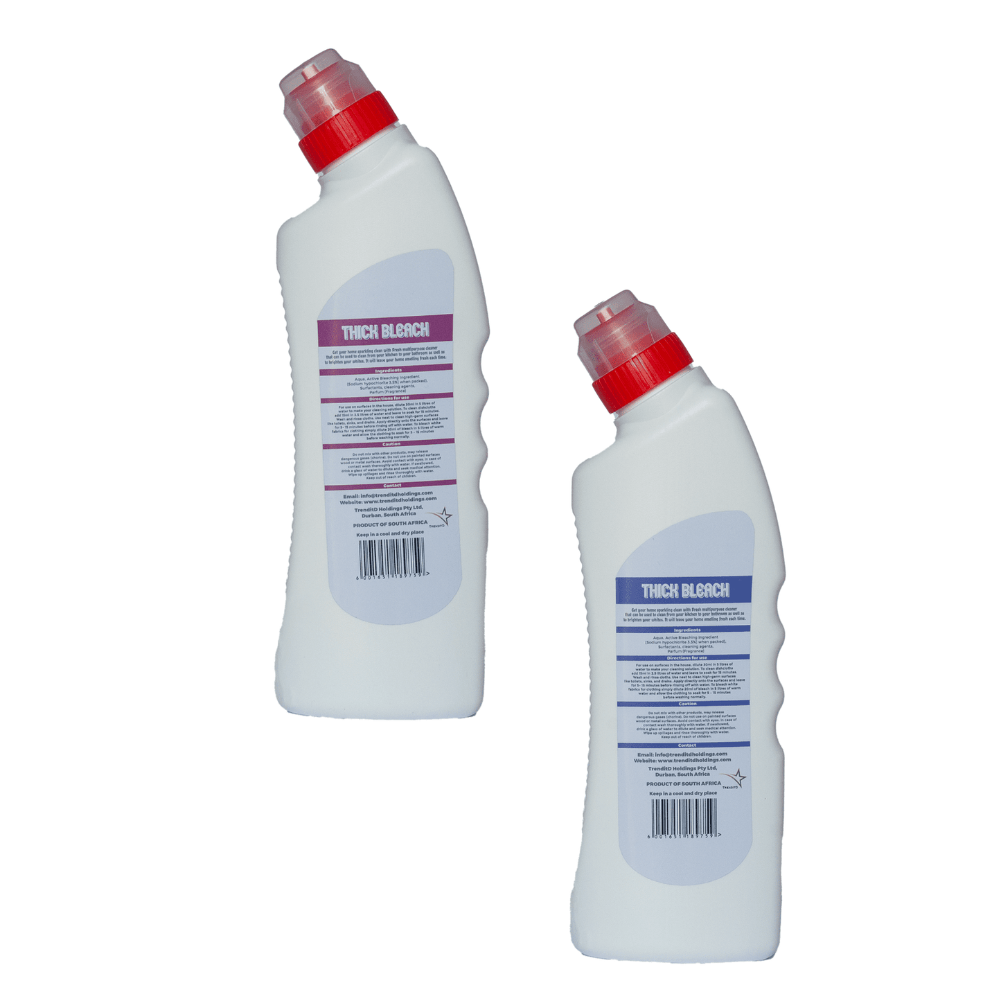 2x Thick Bleach Multi-purpose Cleaner 750ml Double Bundle