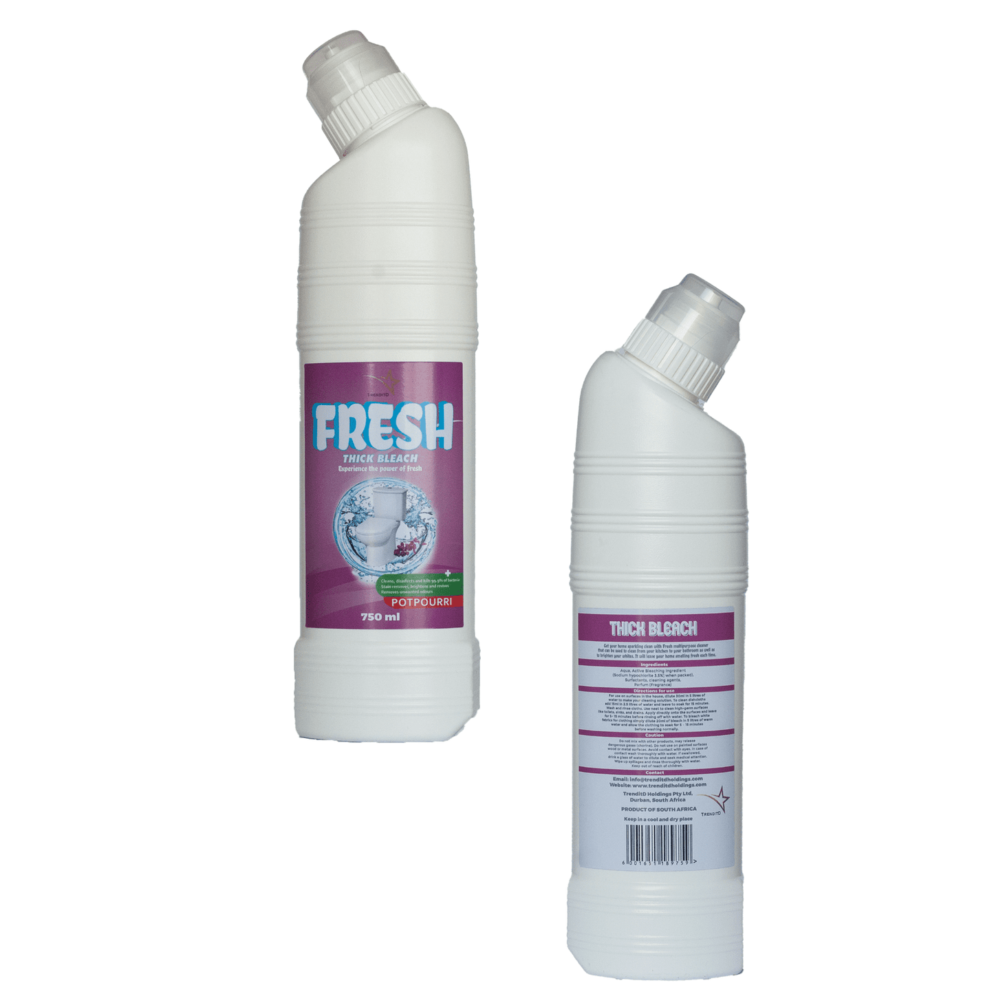 2x Thick Bleach Multi-purpose Cleaner 750ml Double Bundle